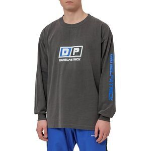 Daniel Patrick Mens Motorsport Crewneck T-Shirt Medium Vintage Black/Cobalt